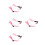 4Pièces Mentonnière Casque PP Rose Y Ajustable Confort 5