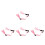 4Pièces Mentonnière Casque PP Rose Y Ajustable Confort 7
