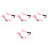 4Pièces Mentonnière Casque PP Rose Y Ajustable Confort 8