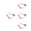 4Pièces Mentonnière Casque PP Rose Y Ajustable Confort 9