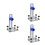 3Pièces Support Niveau Mural Portable Épais Ajustable Argenté 7