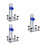 3Pièces Support Niveau Mural Portable Épais Ajustable Argenté 10