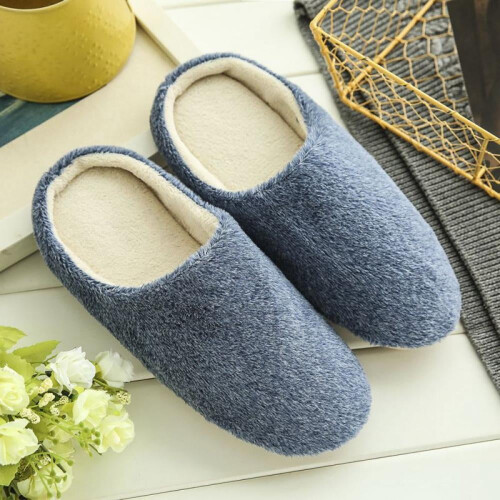 Γυναικεία Ανδρικά Παντόφλες Slip On Βελούδινα Μαλακά Αντιολισθητικά Χειμερινά 1