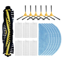 For PVCR 3300 IQ Home Aqua Roller Side Brush Hepa Filter Mop Cloths Rag Robot Vacuum Cleaner Accessory Part,19PC