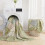 Queen Green Floral Patchwork Quilt Set Reversible 3-Piece 6