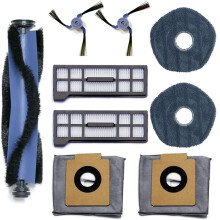 Replacement Accessories Fit for  X10 Pro Omni Robot Vacuum and Mop Vacuum Bags Hepa Filter Side Sweep Mop Pad
