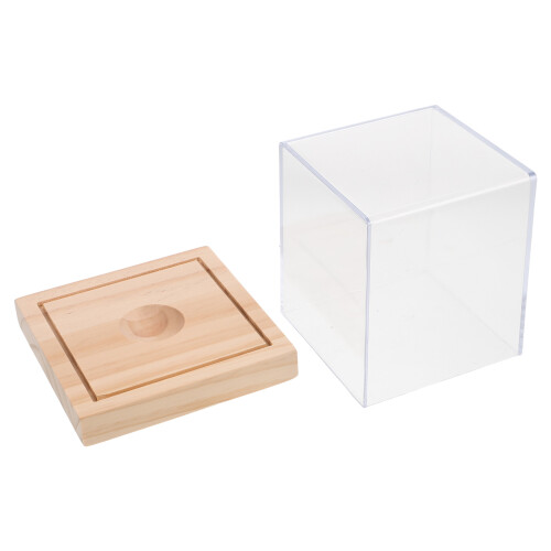 2Pièces Coffret Baseball Avec Socle Bois Pour 2