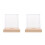 2Pièces Coffret Baseball Avec Socle Bois Pour 6