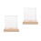 2Pièces Coffret Baseball Avec Socle Bois Pour 9