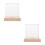 2Pièces Coffret Baseball Avec Socle Bois Pour 10