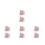 8Pièces Palette Multifonction Rose En PU Pour Pro 9