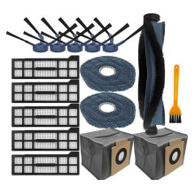 For  X10 Pro Omni Mop Cloths Dust Bag Main Side Brushes HEPA Filters Robot Vacuum Cleaner Accessories