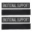 16Pièces Patches Gilet PU Noir Identification Service 3