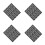 16Pièces Patches Gilet PU Noir Identification Service 8