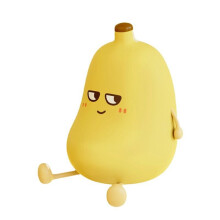 Banana Night Light Portable Usb Rechargeable Nightlight Timed Automatic Shut-Off 3-Speed Dimming Silicone Lamp