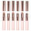18Pièces Brosse Rose En Silicone Compact Et Pratique 2