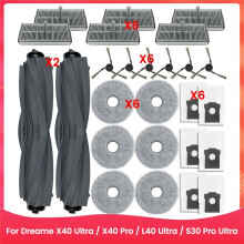 Per X40 Ultra / X40 Pro / L40 Ultra /S30 Pro Ultra Parti per Aspirapolvere Spazzola Laterale Principale Filtro Panno per Mocio Sacchetto per La