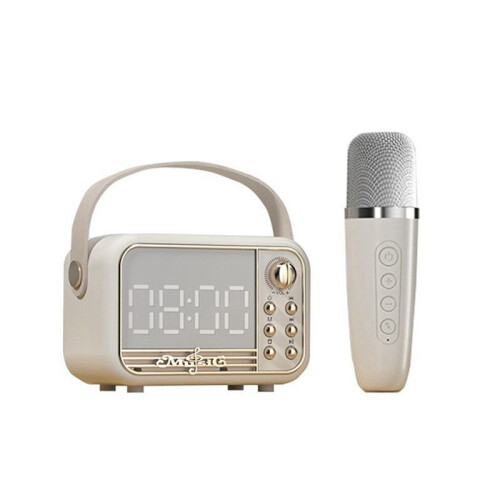 Speaker with Microphone Speaker Support TF Card U Disk AUX 3D Sound Diffusion Type Alarm Clock Speaker C