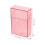2Pièces Étui Plastic Transparent 20 Cigarettes Rose Stockage Portable 3
