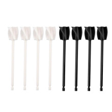 Accessoire perceuse mélangeur de peinture en hélice, mélangeur de peinture en résine, lot de 8 pièces, noir et blanc