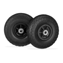 Conjunto de 2 pneus de PU para carrinho de mão 4.1/3.5-4