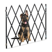 Barreira extensível para cães, bambu natural