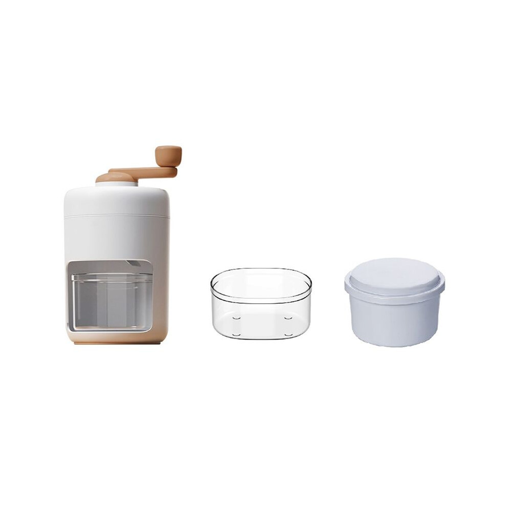 Tauoh Ice Shaver Non-Electric Small Size Manual Ice Crusher Home Hand-Cranked Smoothie Maker Make Smooth Ice Smoothie Maker