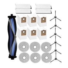 23-Teiliges Ersatzteilset für  M3 Saugroboter: Hauptbürsten, Seitenbürsten, Wischpads, Filter, Staubbeutel und Zubehör