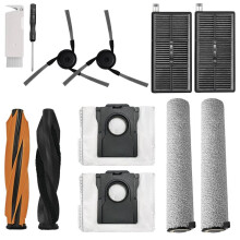 12-Teiliges Set Haupt-, Seitenbürsten-, Wischwalzen- und Beutelfilter für  Aqua10 Ultra Roller / Aqua10 Ultra Roller Komplett-Staubsaugerteile