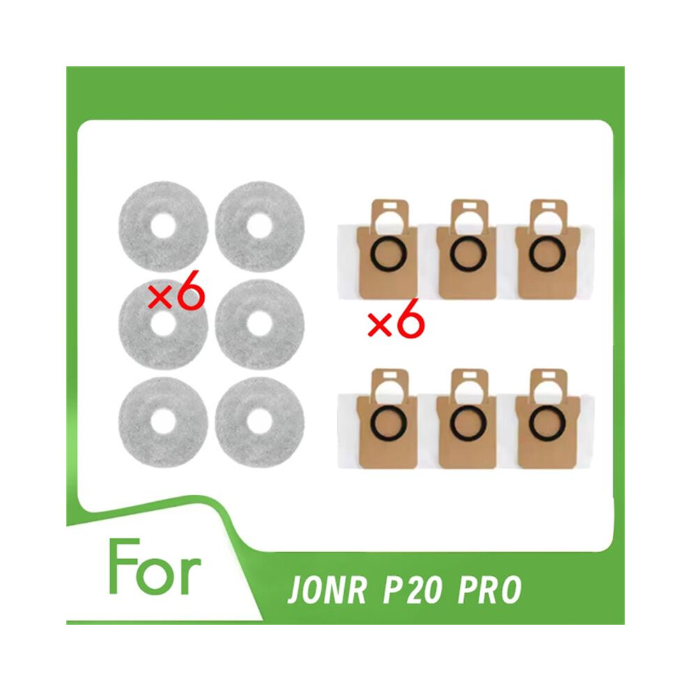12 Pcs For Jonr P20 Pro Self Emptying Robot Vacuum Rag Dust Bag Cleaner Parts Replacement 6031082246745
