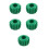 5Pièces Valve Métallique Vert PVC 9