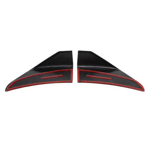 ABS Front Bumper Corner Spoiler Winglet Set for Car, Left & Right