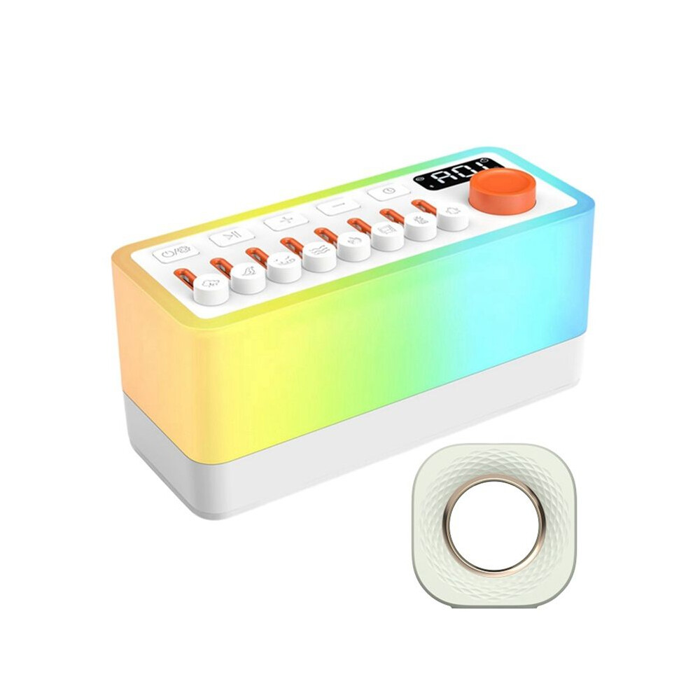 Noise Sleep Sound Machine With 8 Nature Sounds, Portable Speaker, Colors Night Lights With Aromatherapy White 4713989135163