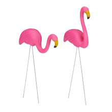 Set di 2 ornamenti fenicotteri