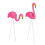 Set di 2 ornamenti fenicotteri 1