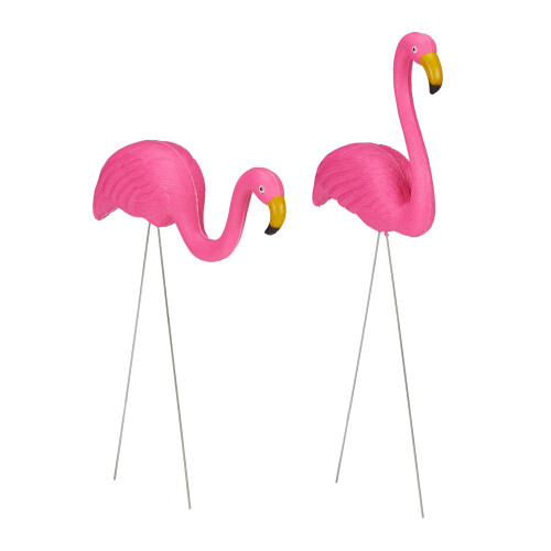 Set di 2 ornamenti fenicotteri