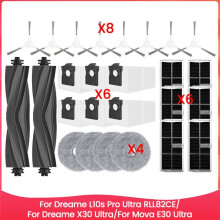 26 Szt Filtr Szczotkowy Worek na Kurz Mop Ściereczka dla L10s Pro Ultra Heat RLL82CE/X30 Ultra/Mova E30 Ultra Części Zamienne