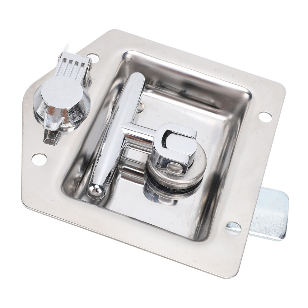 Truck & Rv Toolbox Lock 4.9X4.9in Stainless Steel Handle Keys Gasket Durable 8441384626776
