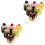 12Stk Farbiges PVC 3D Kuchen Set Simulation Für 5