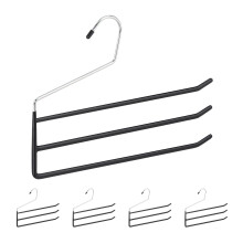 Conjunto de 5 cabides para calças múltiplas