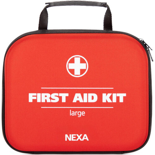 Borsa di pronto soccorso grande 64 parti rossa