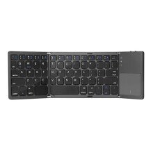 Tri-Fold Keyboard Touchpad Ultra-Thin Wireless Keyboard for Phone Tablet Laptop Portable Travel Keyboard A