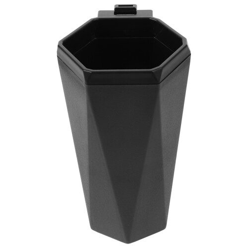 2Pcs Black Car Trash Can Headrest Hanging Portable Plastic Bin 2