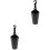 2Pcs Black Car Trash Can Headrest Hanging Portable Plastic Bin 5