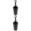 2Pcs Black Car Trash Can Headrest Hanging Portable Plastic Bin 7