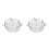 2Pièces Bocal En Verre Pour Snacks Bijoux Couvercle 4