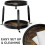 Lazy Susan Spice Organizer Rustic Brown 2-Tier 10 Inch 5