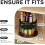 Lazy Susan Spice Organizer Rustic Brown 2-Tier 10 Inch 6