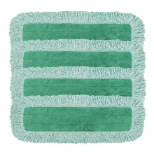 4pc Dust Mop Pads for Microfiber Dust Mop,Mop Replacement with Fringe-Reusable Wet & Dry Cleaning Flat Mop System Refill