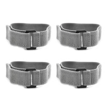 4 Peças de Cinta Elástica Cinza com Fivela para Aeromodelismo, Acessórios para Drones 1x12,5 Polegadas (25 mm X 320 mm)